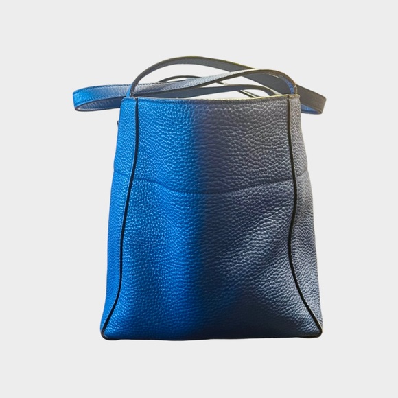 Prada Vitello Daino Open Tote Mini in Blue - Picture 2 of 11